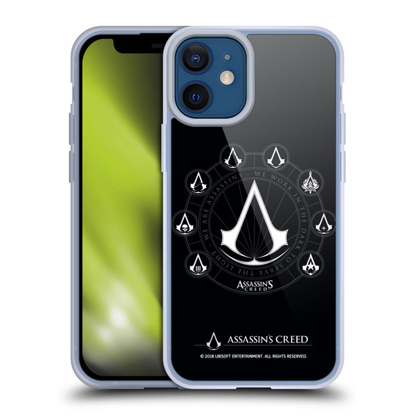 Assassin's Creed Legacy Logo Crests Soft Gel Case for Apple iPhone 12 Mini