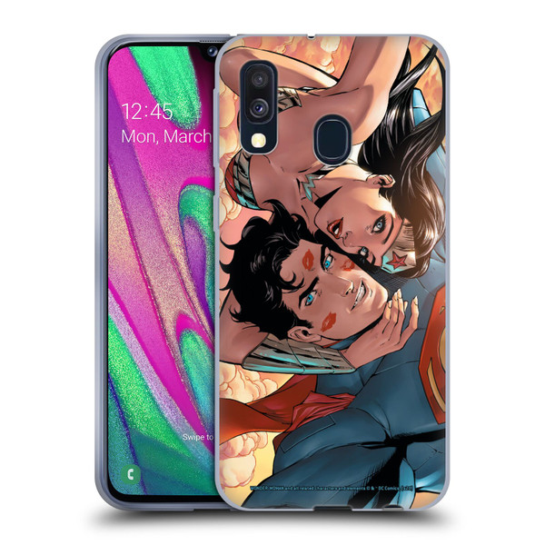 Wonder Woman DC Comics Comic Book Cover Superman #11 Soft Gel Case for Samsung Galaxy A40 (2019)