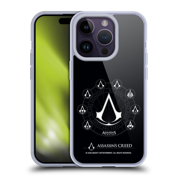 Assassin's Creed Legacy Logo Crests Soft Gel Case for Apple iPhone 14 Pro