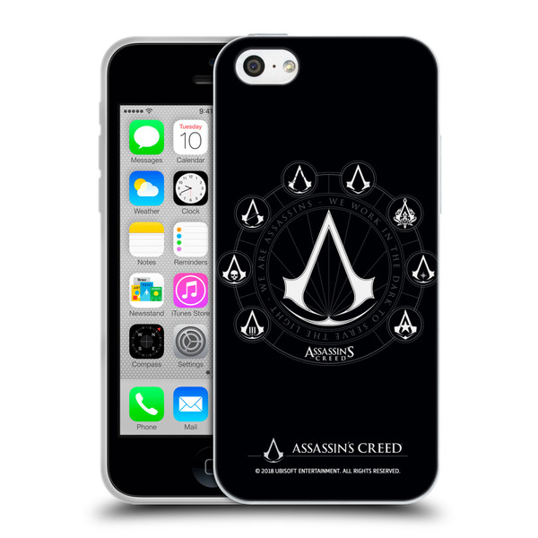 Assassin's Creed Legacy Logo Crests Soft Gel Case for Apple iPhone 5c