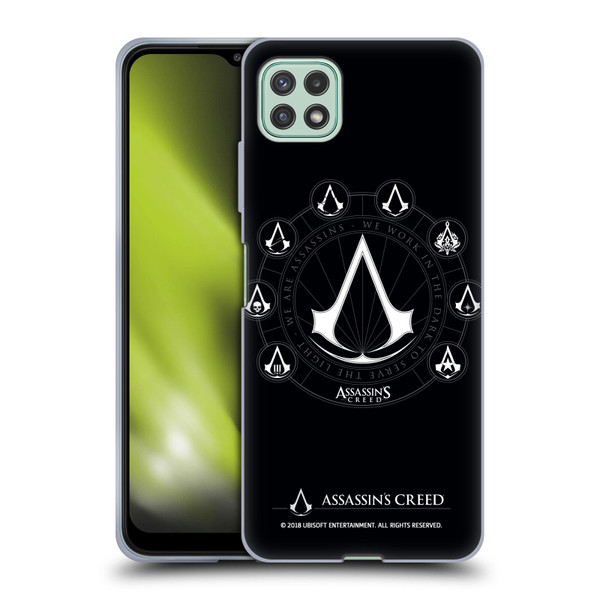 Assassin's Creed Legacy Logo Crests Soft Gel Case for Samsung Galaxy A22 5G / F42 5G (2021)