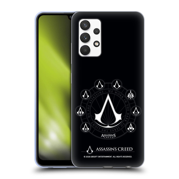 Assassin's Creed Legacy Logo Crests Soft Gel Case for Samsung Galaxy A32 (2021)