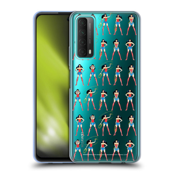 Wonder Woman DC Comics Character Art Pattern Soft Gel Case for Huawei P Smart (2021)