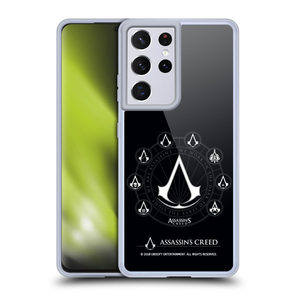 Assassin's Creed Legacy Logo Crests Soft Gel Case for Samsung Galaxy S21 Ultra 5G
