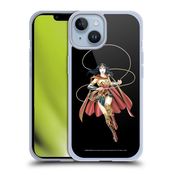 Wonder Woman DC Comics Character Art Lasso Of Truth Soft Gel Case for Apple iPhone 14