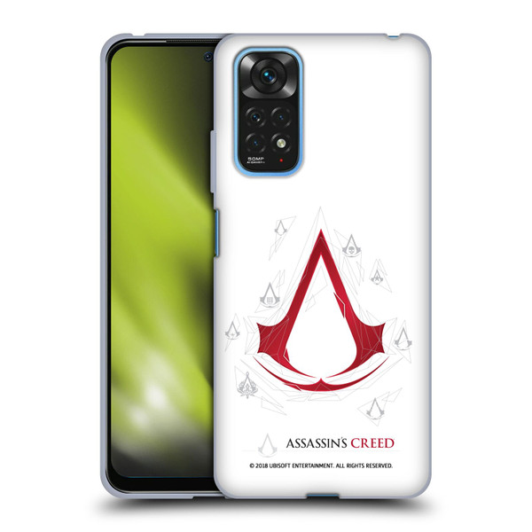 Assassin's Creed Legacy Logo Geometric White Soft Gel Case for Xiaomi Redmi Note 11 / Redmi Note 11S