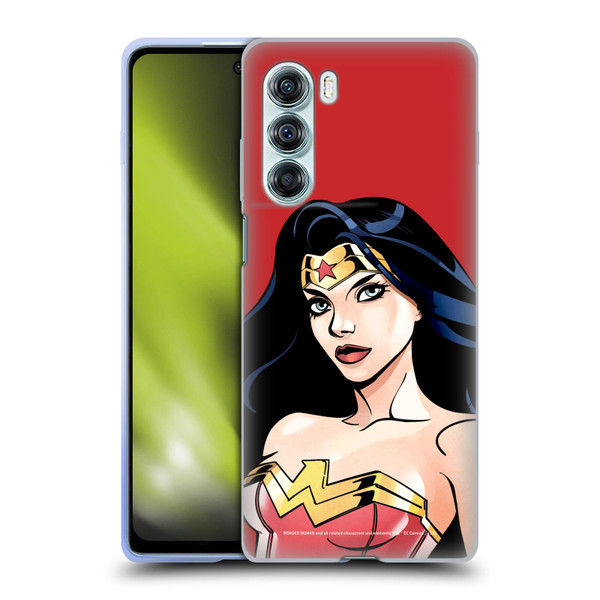 Wonder Woman DC Comics Character Art Portrait Soft Gel Case for Motorola Edge S30 / Moto G200 5G