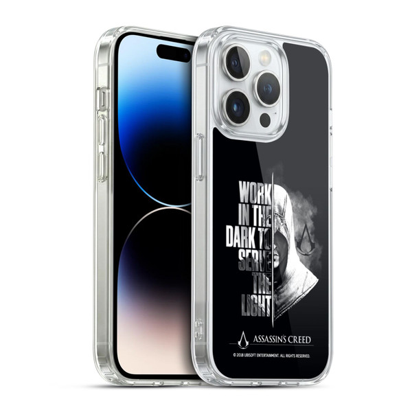 Assassin's Creed Legacy Typography Half Soft Gel Case for Apple iPhone 14 Pro & MagSafe