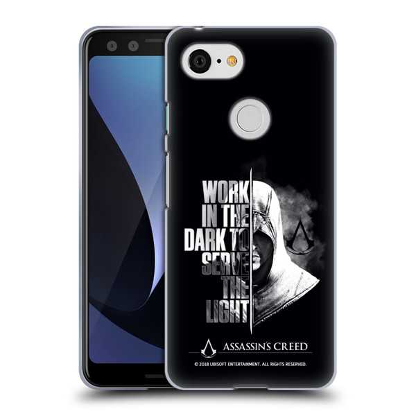 Assassin's Creed Legacy Typography Half Soft Gel Case for Google Pixel 3