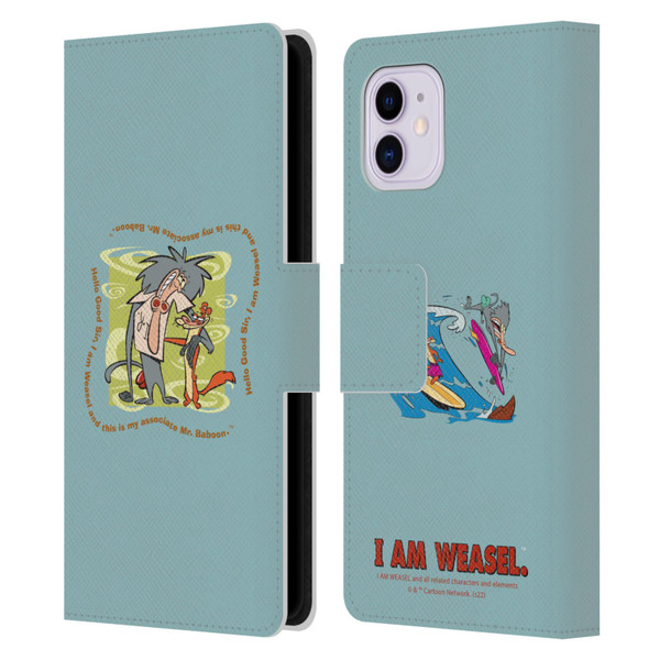 I Am Weasel. Graphics Hello Good Sir Leather Book Wallet Case Cover For Apple iPhone 11