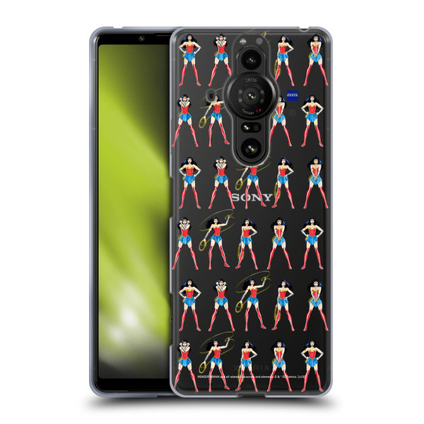 Wonder Woman DC Comics Character Art Pattern Soft Gel Case for Sony Xperia Pro-I