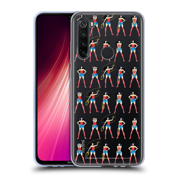 Wonder Woman DC Comics Character Art Pattern Soft Gel Case for Xiaomi Redmi Note 8T