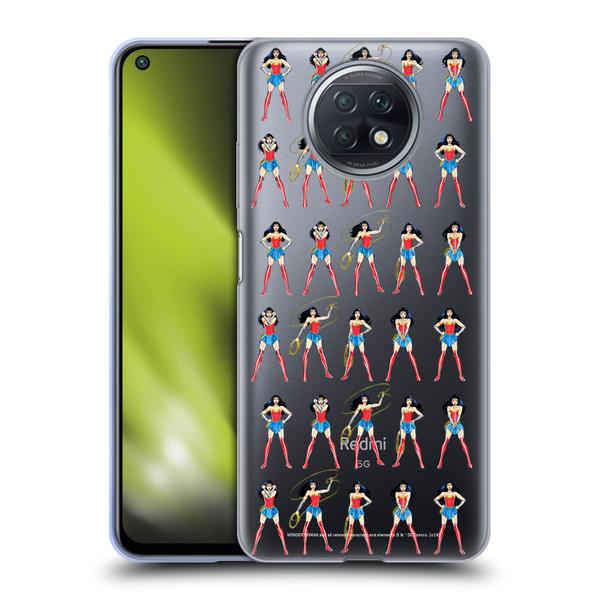 Wonder Woman DC Comics Character Art Pattern Soft Gel Case for Xiaomi Redmi Note 9T 5G