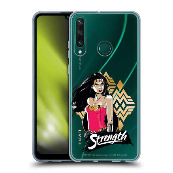 Wonder Woman DC Comics Graphic Arts Strength Soft Gel Case for Huawei Y6p