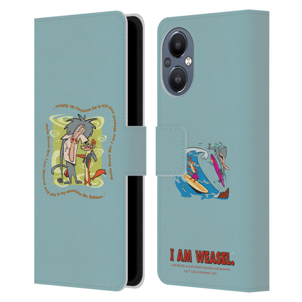 I Am Weasel. Graphics Hello Good Sir Leather Book Wallet Case Cover For OnePlus Nord N20 5G