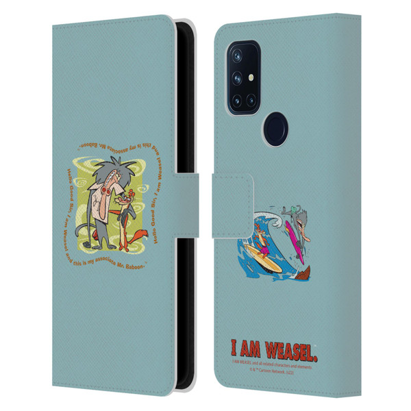 I Am Weasel. Graphics Hello Good Sir Leather Book Wallet Case Cover For OnePlus Nord N10 5G