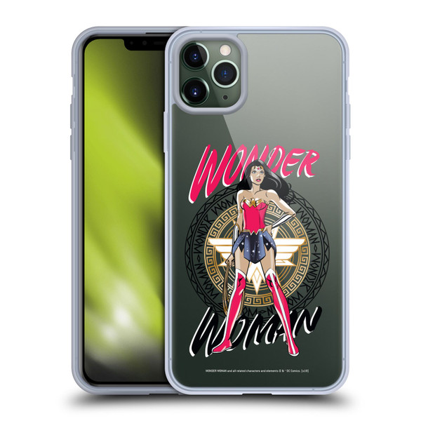 Wonder Woman DC Comics Graphic Arts Shield 3 Soft Gel Case for Apple iPhone 11 Pro Max