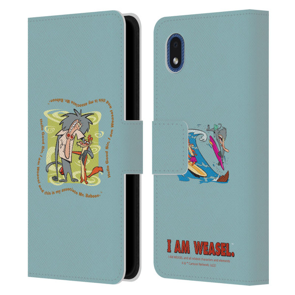 I Am Weasel. Graphics Hello Good Sir Leather Book Wallet Case Cover For Samsung Galaxy A01 Core (2020)
