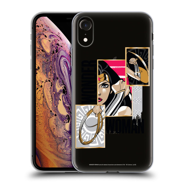 Wonder Woman DC Comics Graphic Arts Weapons Soft Gel Case for Apple iPhone XR