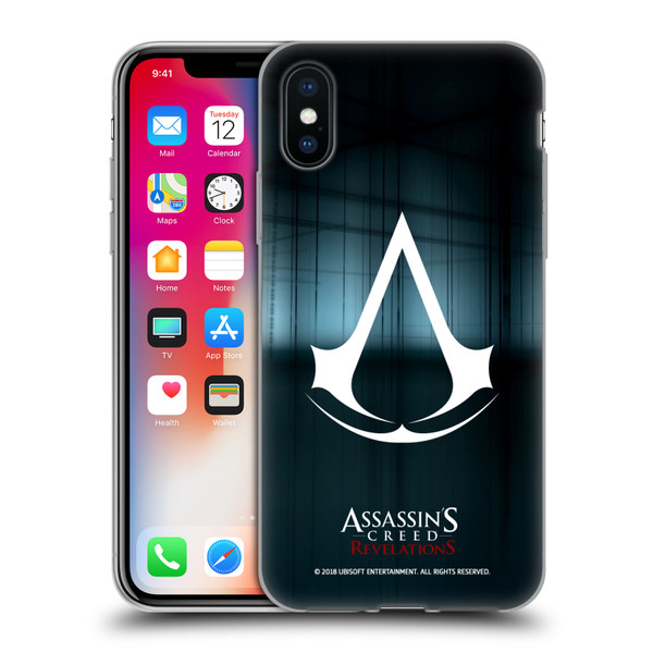 Assassin's Creed Revelations Logo Animus Black Room Soft Gel Case for Apple iPhone X / iPhone XS