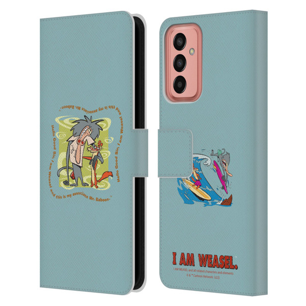 I Am Weasel. Graphics Hello Good Sir Leather Book Wallet Case Cover For Samsung Galaxy M13 (2022)