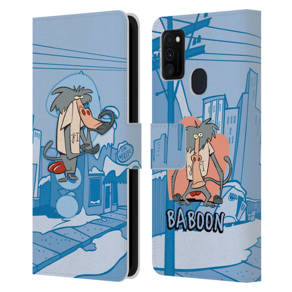 I Am Weasel. Graphics What Is It I.R Leather Book Wallet Case Cover For Samsung Galaxy M30s (2019)/M21 (2020)