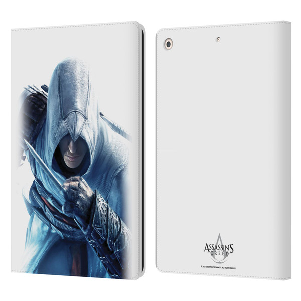 Assassin's Creed Key Art Altaïr Hidden Blade Leather Book Wallet Case Cover For Apple iPad 10.2 2019/2020/2021