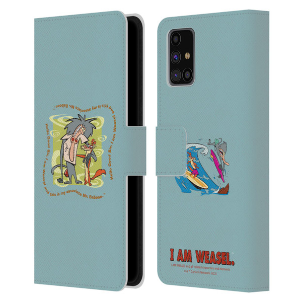 I Am Weasel. Graphics Hello Good Sir Leather Book Wallet Case Cover For Samsung Galaxy M31s (2020)