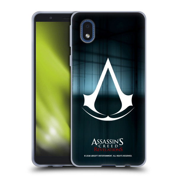 Assassin's Creed Revelations Logo Animus Black Room Soft Gel Case for Samsung Galaxy A01 Core (2020)