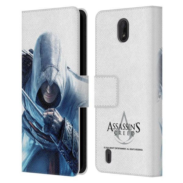 Assassin's Creed Key Art Altaïr Hidden Blade Leather Book Wallet Case Cover For Nokia C01 Plus/C1 2nd Edition