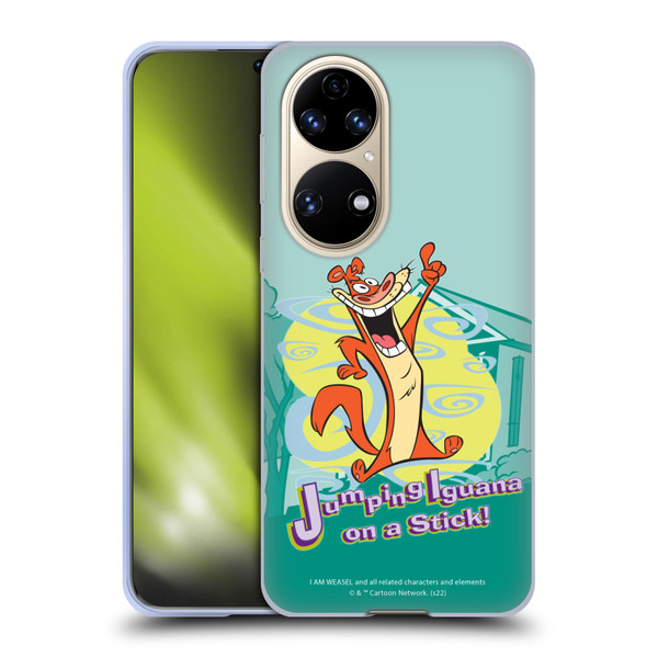 I Am Weasel. Graphics Jumping Iguana On A Stick Soft Gel Case for Huawei P50
