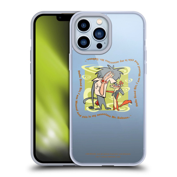I Am Weasel. Graphics Hello Good Sir Soft Gel Case for Apple iPhone 13 Pro Max