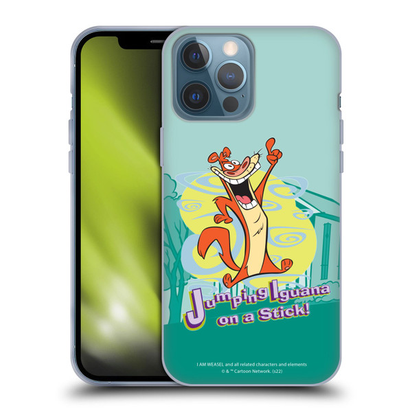 I Am Weasel. Graphics Jumping Iguana On A Stick Soft Gel Case for Apple iPhone 13 Pro Max