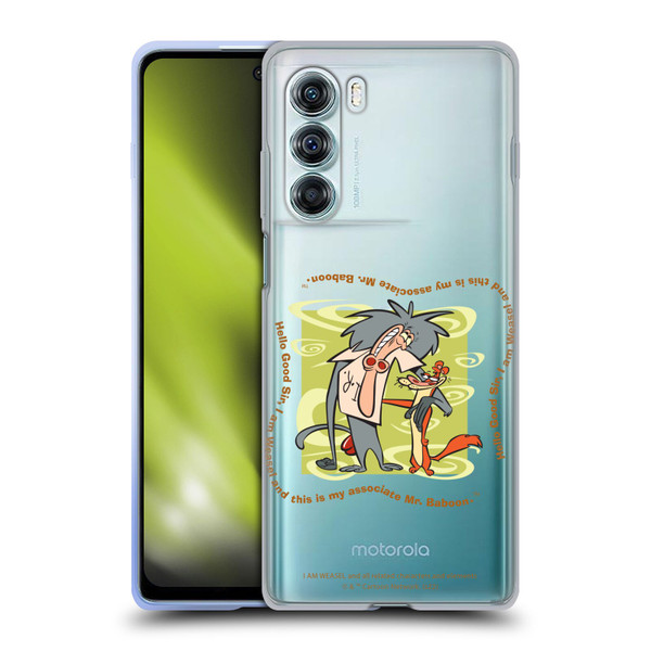 I Am Weasel. Graphics Hello Good Sir Soft Gel Case for Motorola Edge S30 / Moto G200 5G