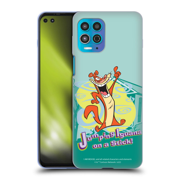 I Am Weasel. Graphics Jumping Iguana On A Stick Soft Gel Case for Motorola Moto G100