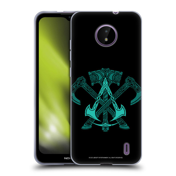 Assassin's Creed Valhalla Symbols And Patterns ACV Weapons Soft Gel Case for Nokia C10 / C20