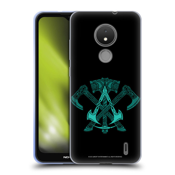 Assassin's Creed Valhalla Symbols And Patterns ACV Weapons Soft Gel Case for Nokia C21