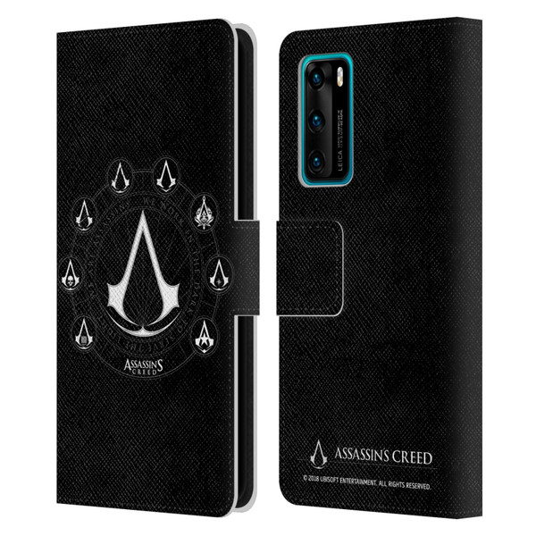 Assassin's Creed Legacy Logo Crests Leather Book Wallet Case Cover For Huawei P40 5G