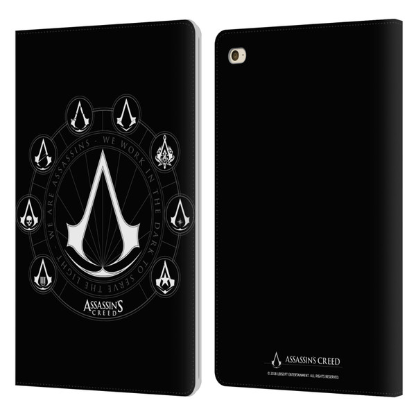 Assassin's Creed Legacy Logo Crests Leather Book Wallet Case Cover For Apple iPad mini 4