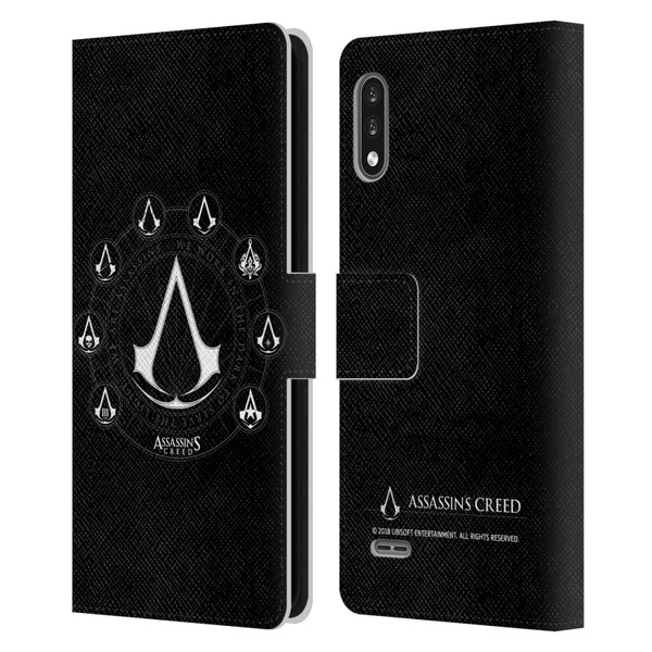 Assassin's Creed Legacy Logo Crests Leather Book Wallet Case Cover For LG K22