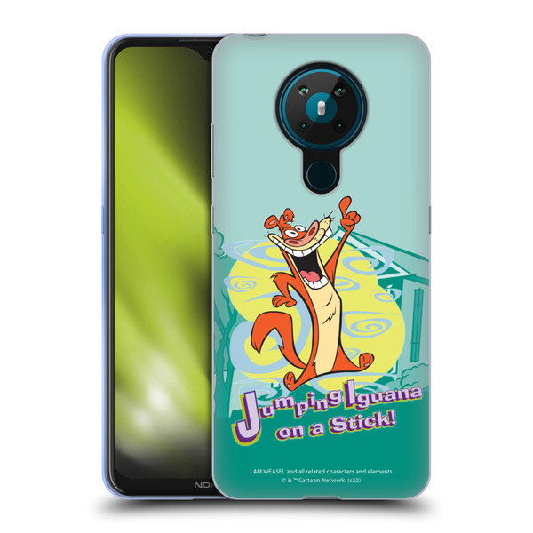 I Am Weasel. Graphics Jumping Iguana On A Stick Soft Gel Case for Nokia 5.3