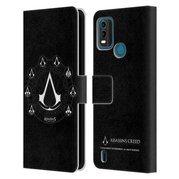 Assassin's Creed Legacy Logo Crests Leather Book Wallet Case Cover For Nokia G11 Plus