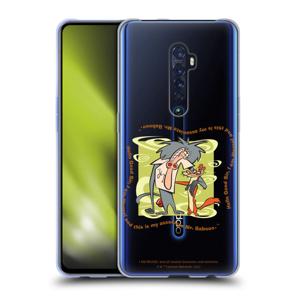 I Am Weasel. Graphics Hello Good Sir Soft Gel Case for OPPO Reno 2