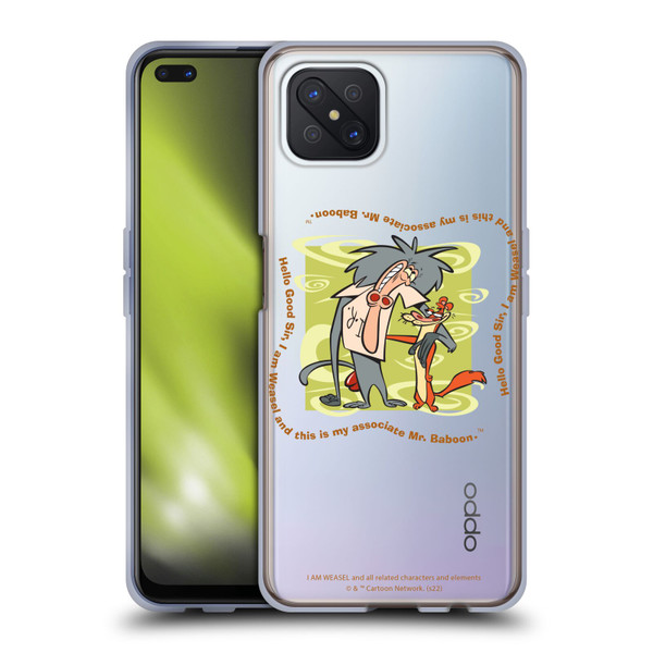 I Am Weasel. Graphics Hello Good Sir Soft Gel Case for OPPO Reno4 Z 5G