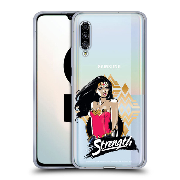 Wonder Woman DC Comics Graphic Arts Strength Soft Gel Case for Samsung Galaxy A90 5G (2019)