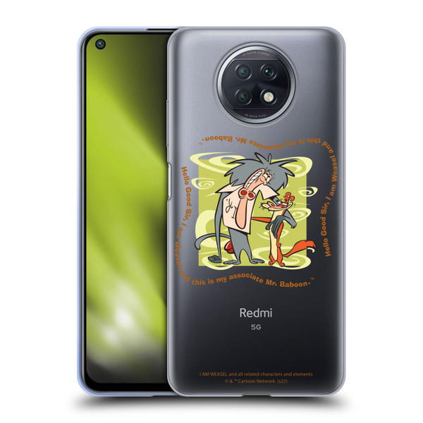 I Am Weasel. Graphics Hello Good Sir Soft Gel Case for Xiaomi Redmi Note 9T 5G