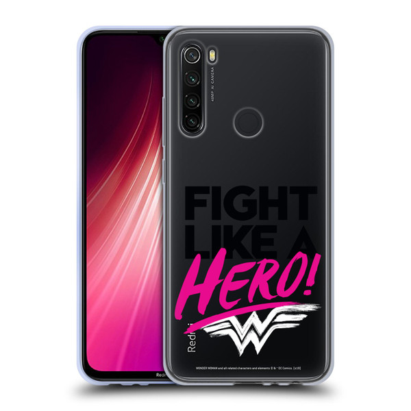 Wonder Woman DC Comics Graphic Arts Hero Soft Gel Case for Xiaomi Redmi Note 8T
