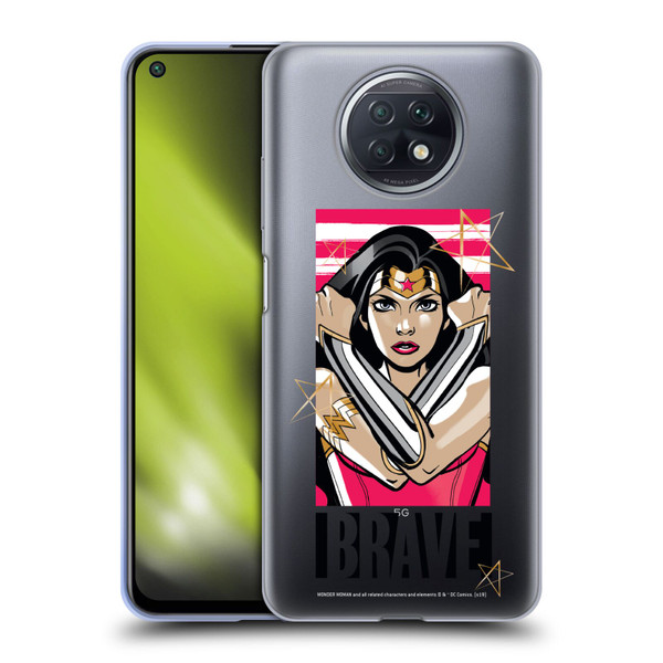 Wonder Woman DC Comics Graphic Arts Brave Soft Gel Case for Xiaomi Redmi Note 9T 5G