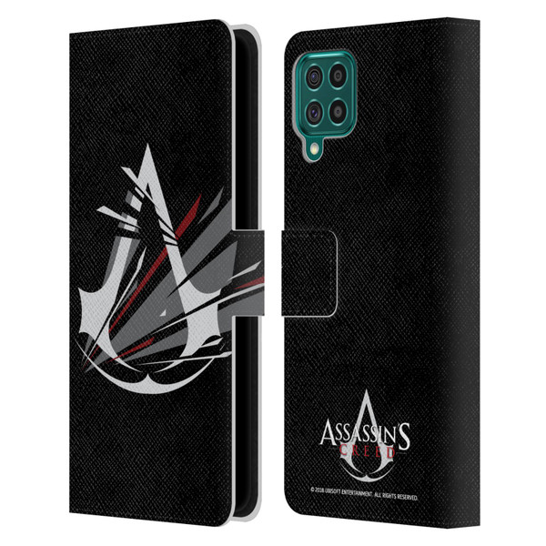Assassin's Creed Logo Shattered Leather Book Wallet Case Cover For Samsung Galaxy F62 (2021)