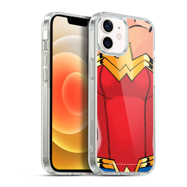 Wonder Woman DC Comics Logos Costume Soft Gel Case for Apple iPhone 12 / iPhone 12 Pro & MagSafe